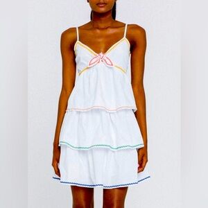 English Factory Colorblock Wave trim dress XS